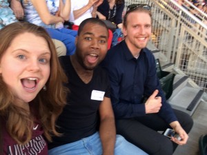 Auggie fans in the stands at Target Field